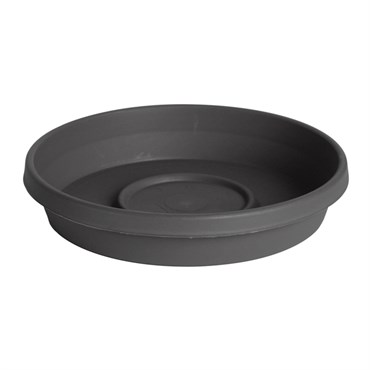 Bloem 12" Terra Saucer Charcoal
