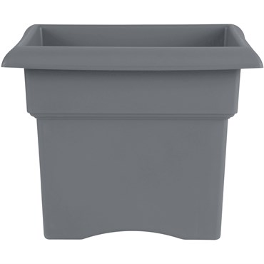 Bloem 14" Veranda Square Box Planter Peppercorn