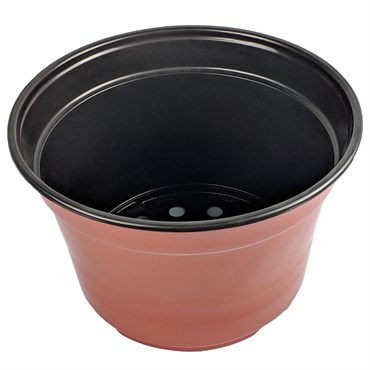 Grower Select 09.00 Coex MumPan Terra Cotta 1.26gal 240/CS - 9in OD x 6.25in H