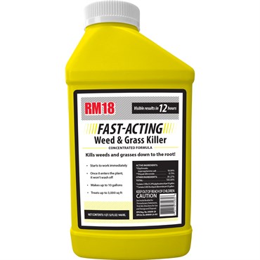 RMI RM18 32oz Fast Acting Weed And Grass Killer With Glyphosate And Diquat