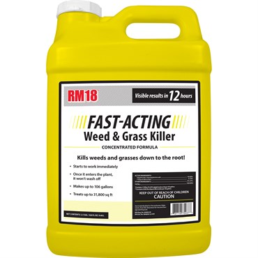 RMI RM18 2.5gal Fast Acting Weed And Grass Killer With Glyphosate And Diquat