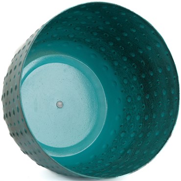Sun Ceramica 12" San Miguel Metal Pot Aqua - Image 2