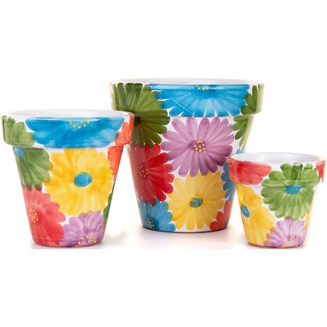 Sun Ceramica Std Pot Set of 3 Multiflor