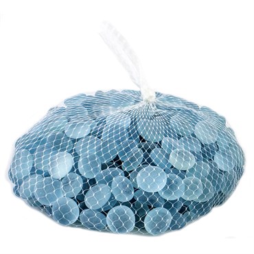 SuperMoss 4# Soft Glass Pebbles Glacier Blue Mesh Bag