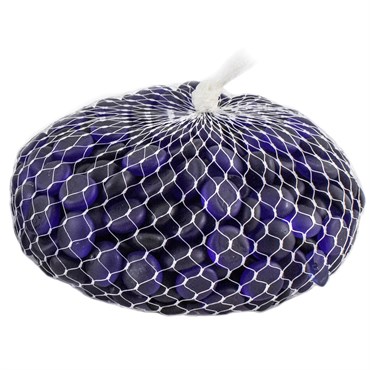 SuperMoss 4# Soft Glass Pebbles Deep Sea Blue Mesh Bag