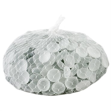 SuperMoss 4# Soft Glass Pebbles Frosted White Mesh Bg