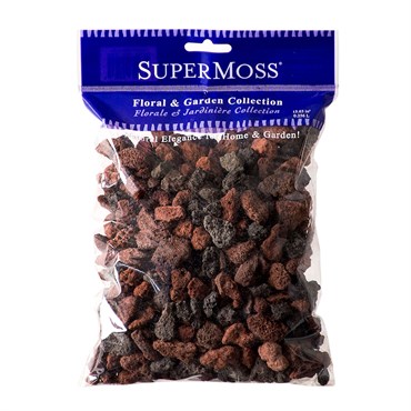 SuperMoss 3/8" Hort Lava Rock Red/ Black