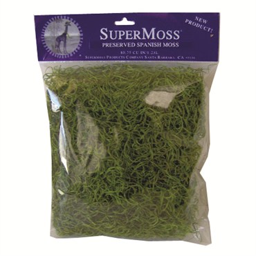 SuperMoss 120cu Bag PR Spanish Moss Grass Green