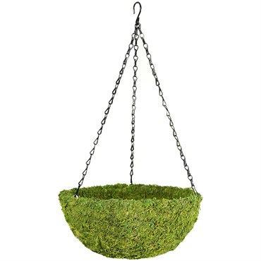 SuperMoss Small Woven Round Moss Basket in Display