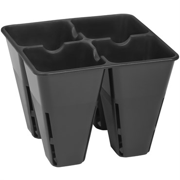 Sunpack 4 Cell Plug Tray Insert Black