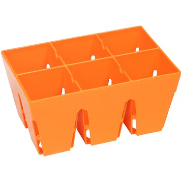 Sunpack 6 Cell Mega Square Insert Orange