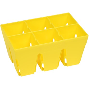 Sunpack 6 Cell Mega Square Insert Yellow