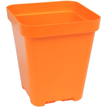 Sunpack 5" Heavy Duty Seed Starting Pot Square Orange
