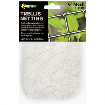 SunPack 5'x30' Woven Trellis Netting 6" Mesh