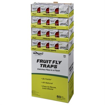 Rescue 96pc Fruit Fly 2Pk Trap & Refill Display