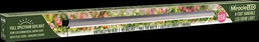 Miracle LED 4-Foot Full Spectrum Daylight LED Grow Light, 55W, Lightweight, Hangable, Linkable for Easy Expansion