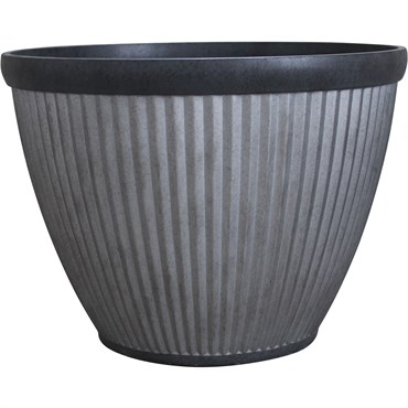 Southern Patio 20.5" Westlake Round Planter Rustic