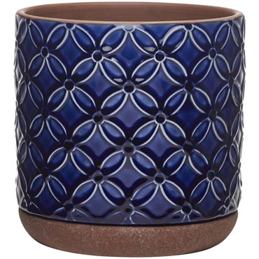 Southern Patio 8" Pot Ceramic Griffy Blue