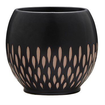 Southern Patio 12" Ava Planter Brown Finish