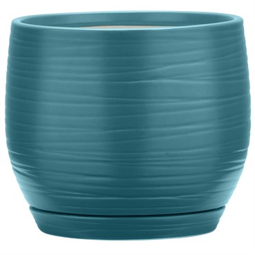 Southern Patio 6" Jasper Planter Teal Finish
