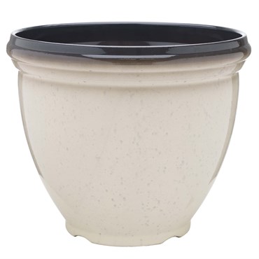 Southern Patio 18" Heritage Planter Ivory