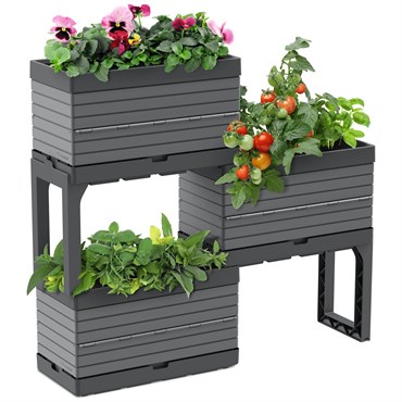 Southern Patio 22" Flex Garden & Storage Set Gray