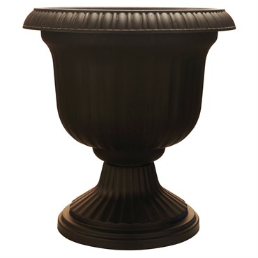 Southern Patio 14" Utopian Urn Black
