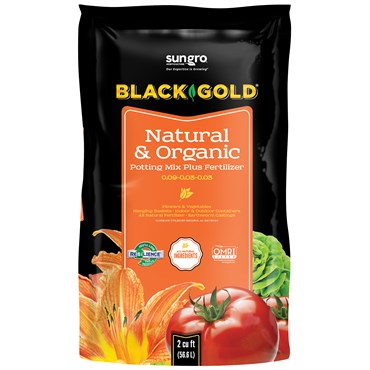 Black Gold Natural & Organic Potting Soil 2cf (40/PL)