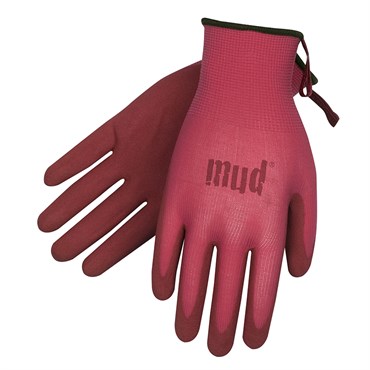 SWI Simply Mud Glove Pomegranate Medium Micro-Finish Nitrile