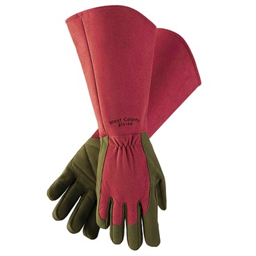 SWI West County Rose Gauntlet Glove Ruby Large