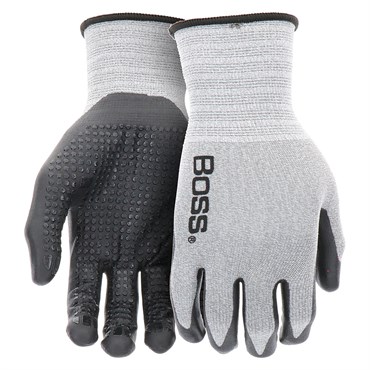 SWI Boss Tactile Grip Black Dotted Nitrile Large