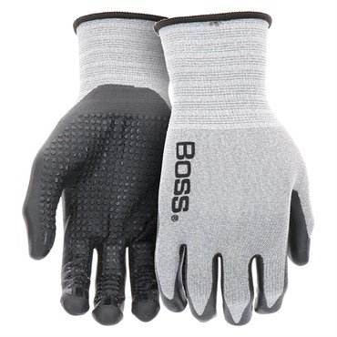 SWI Boss Tactile Grip Black Dotted Nitrile Medium