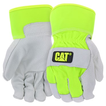 CAT Large Pigskin Palm Green Glove