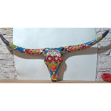 Talavera 36"W Wall Bullhorns