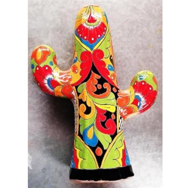 Talavera 17" Cactus Statue