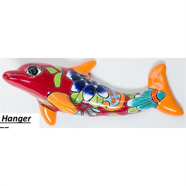 Talavera 3.5"H x 11.5"L Dolphin Hanger