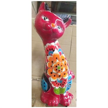 Talavera 14"H Curious Cat