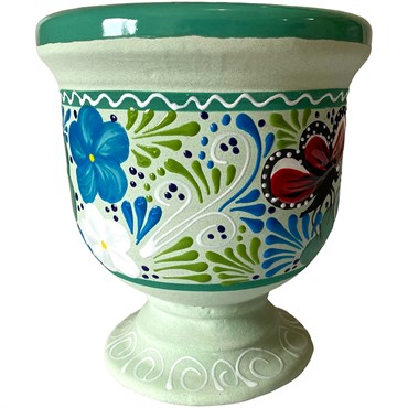 Talavera 8" Bella Especial Urn Planter Teal