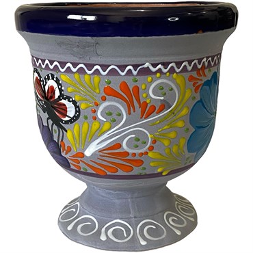 Talavera 10" Bella Especial Urn Planter Blue