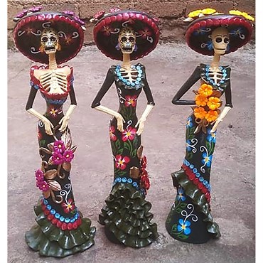 Talavera 12" Catrina Statue