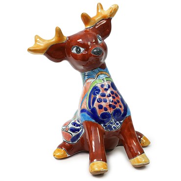 Talavera Reindeer Sitting