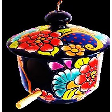 Talavera Bird House Cylinder