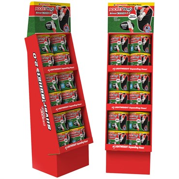 Telebrands 12pc 50' Pocket Hose Silver Bullet 2.0 Floor Display