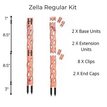 Treleaf 1" Zella Regular Kit Cedar Modular Collection - Image 4