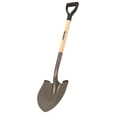 Truper Trubuilt D Handle Round Point Shovel