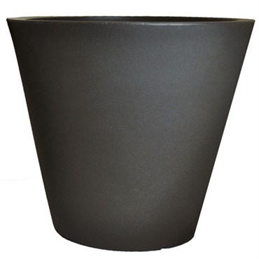 Tusco 13" Cosmo Round Planter Black