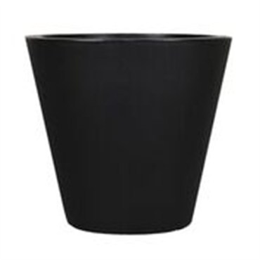 Tusco 24" Cosmo Round Planter Black