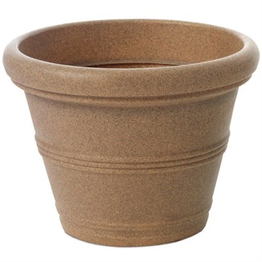 Tusco 24.5" Rolled Rim Planter Sandstone
