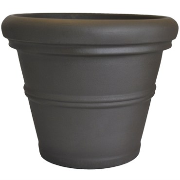 Tusco 30" Rolled Rim Planter Espresso