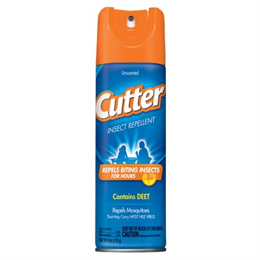 Cutter 6oz Unscented Aerosol Insect Repellent 10% Deet